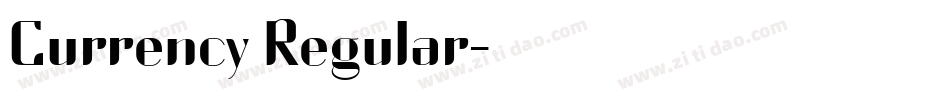 Currency Regular字体转换